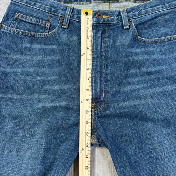 Polo Jeans Ralph Lauren VTG Men's Cotton Denim Blue Jeans Flag Banner 36x32 - Picture 8 of 13